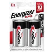 ENERGIZER Max батарейка алкалин.D/E95 блистер 2шт (6)